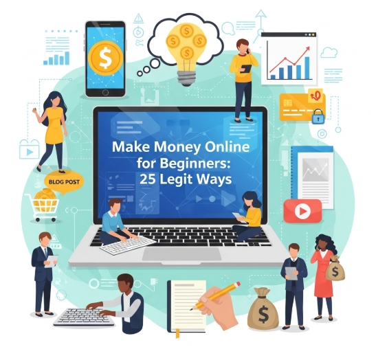Make Money Online for Beginners: 25 Legit Ways